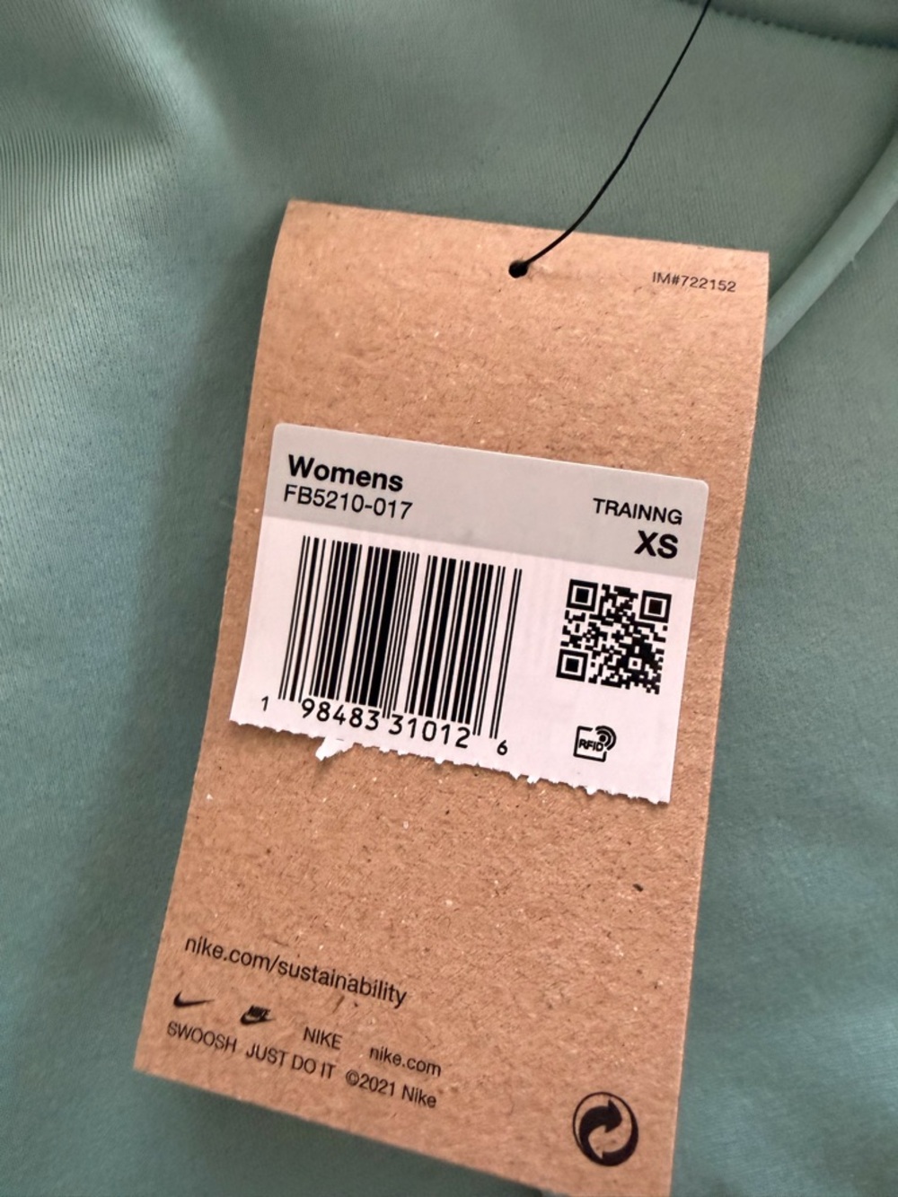 Nike Women's Hoodie Teal Blue Pullover - Picture 3 of 7